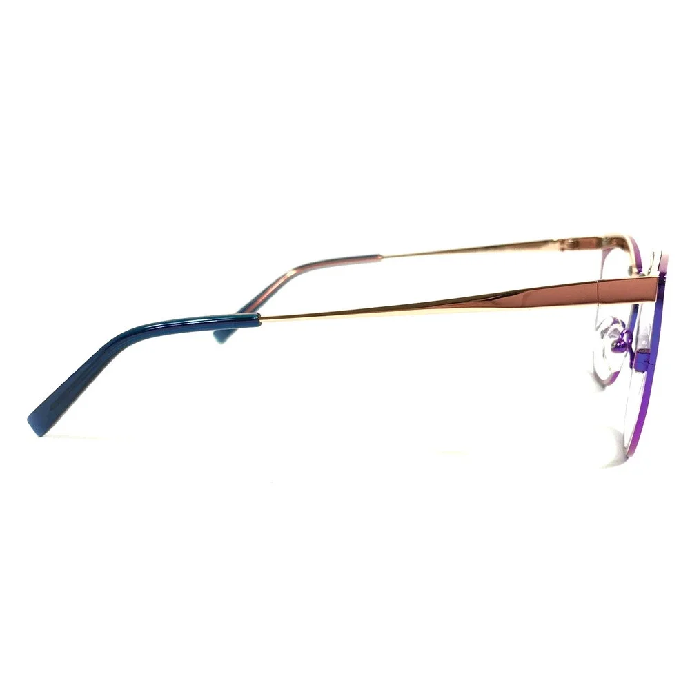 Tom Davies Eyeglasses Frames TD783 Col. 2356 Shiny Purple Rose Gold 54-17-140